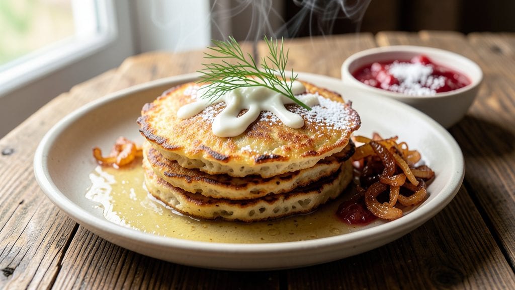 Authentic Polish Potato Pancake Recipe: Crispy Cornmeal Crusts With Vinegar Zing