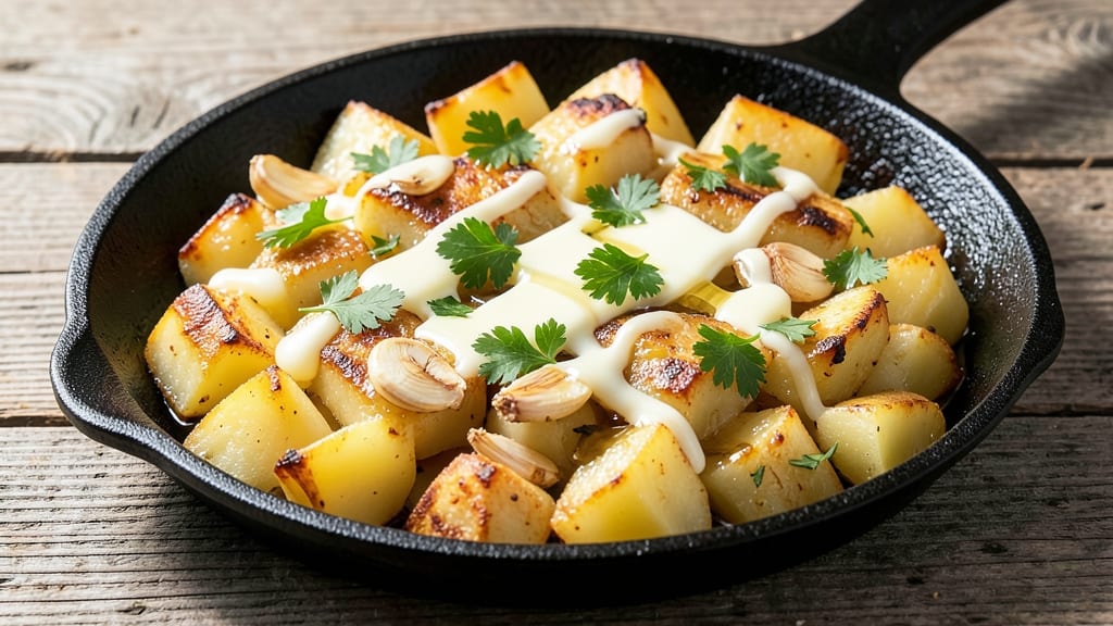 Canned Diced Potatoes Recipe: Vinegar-Braised Crunch With Fluffy Pink Hearts
