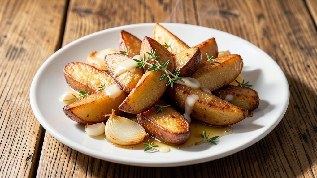 Canned Whole Potatoes Recipe: Vinegar-Braised Wedges With Fluffy Pink Centers