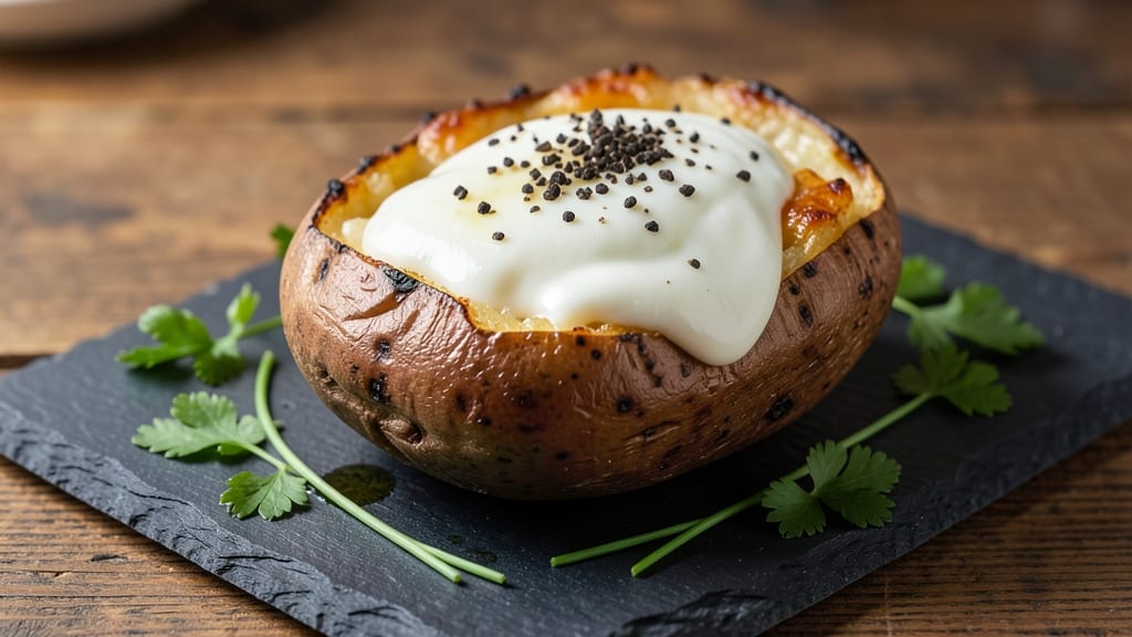 Emeril Lagasse's Twice-Baked Potato Recipe: Herb-Butter Crowns Over Creamy Cheese Hearts