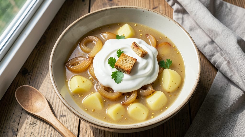 Grandma's Potato Soup Recipe: Rustic Velvety Richness With Caramelized Onions