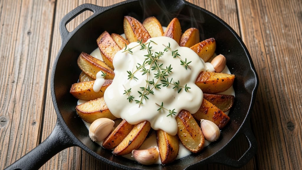 Grandma's Potatoes Recipe: Vinegar-Braised Wedges With Fluffy Pink Centers