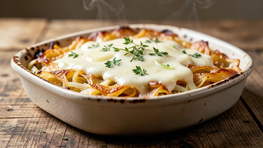 Julia Child's Shredded Potato Gratin With Leeks Recipe: Herb-Infused Layers of Crispy Top and Silky Fondant