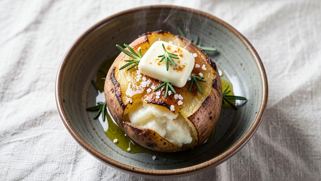 Martha Stewart's Baked Potatoes Recipe: Vinegar-Kissed Crust Meets Fluffy Pink Magic