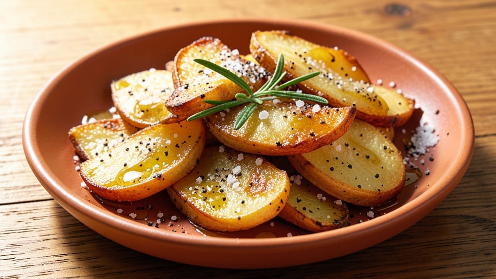Potato Crisp Recipe: Crunchy Vinegar-Kissed Wedges With Fluffy Pink Hearts
